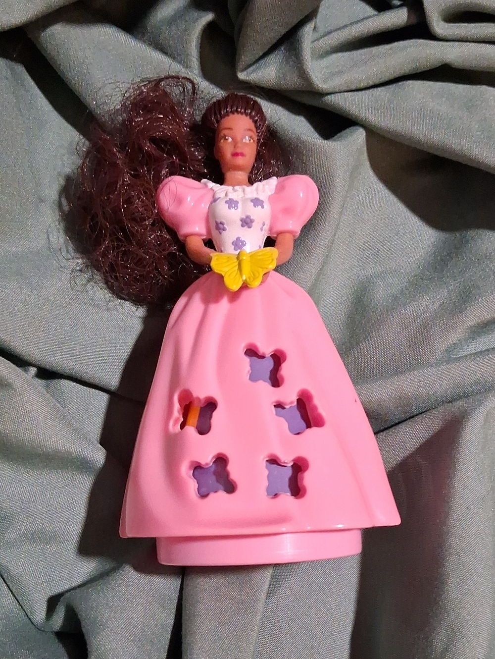 Pink Princess Barbie 1990 Mcdonalds Toy